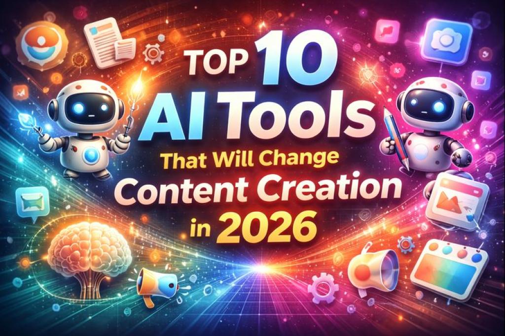 Top 10 AI Tools That Will Change Content Creation in 2026